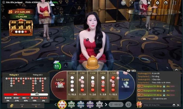 Bàn cược Xóc Đĩa Tại Fafa191