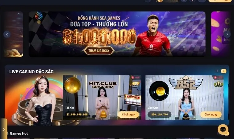 Giao diện trang chủ nhà cái FAFA191