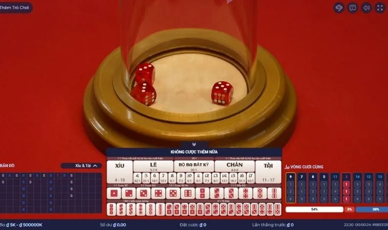 Bàn cược Tài Xỉu Nhà Cái Fafa191