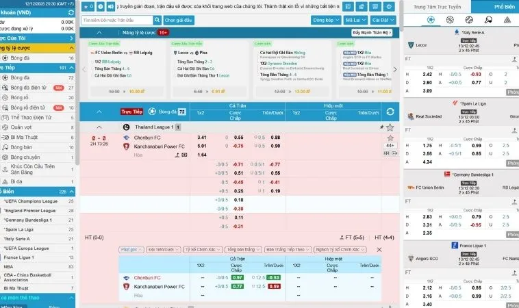 Giao diện cá cược Thể Thao Fafa191